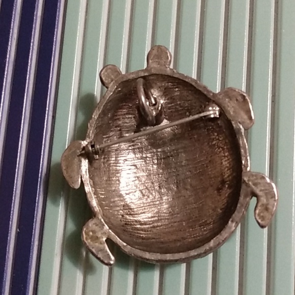 Large vintage ladybug bronze pin pendant - Picture 2 of 4